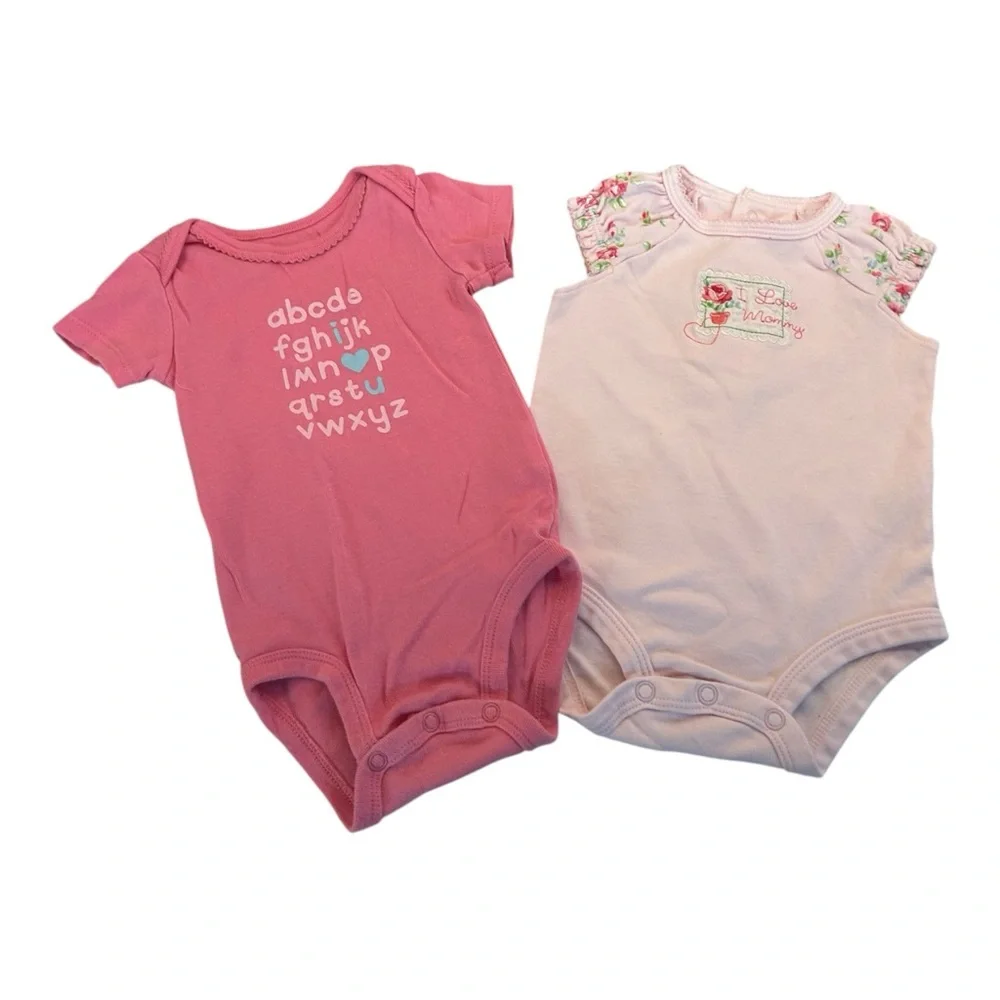Carter’s 2 Pack‎ I Love Mommy I Love You Onesies